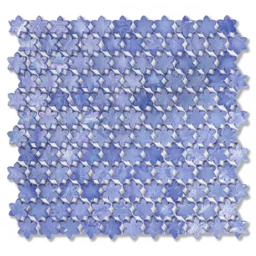 Sicis Petites Fleurs F10 Bluebell Glass Mosaic Tile
